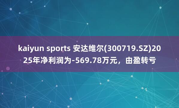 kaiyun sports 安达维尔(300719.SZ)2025年净利润为-569.78万元，由盈转亏